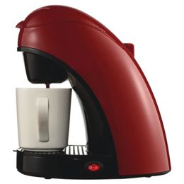 Brentwood Appliances TS-112R Single-Serve Coffee Maker with Mug (Red)