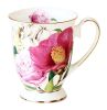 Milk Cup Gift for Family or Friends Red Flowers Coffee Cup