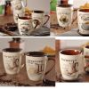 Latte Coffee Cups Ceramic Coffee Mugs 355ml