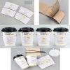 50 Piece Coffee Drink Disposable Paper Cup Coffee Sleeve 12OZ.16OZ.-Cloud
