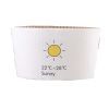 50 Piece Coffee Drink Disposable Paper Cup Coffee Sleeve 12OZ.16OZ.-Sun