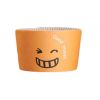 Orange Paper Coffee Sleeves Sleeves 50 Pieces Per Pack 12 oz 16 oz-Smiley Face