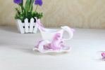 Coffee Cup Set Ceramic Coffee Cup China Tea Cup Creative Gift,Pink Dolphin