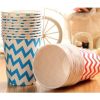 50PCS 8.25 oz Disposable Coffee Cup Water Paper Cup, Red