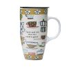 Colorful Ceramic Coffee Mug/ Coffee Cup With Cups Pattern