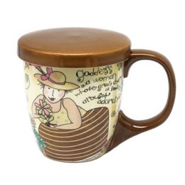 380 ML Creative Ceramic Coffee Cup/ Coffee Mug With Beautiful Pattern, F