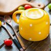450MLCute Dot Office/Household Ceramics Milk Cup Tea Cup Coffee Mugs, Orange