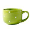 450MLCute Dot Office/Household Ceramics Milk Cup Tea Cup Coffee Mugs, Green