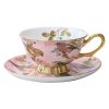 Porcelain Spring China Painting Tea Cup & Saucer Set Coffee Cup, 6.4 oz