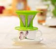 Durable Taper Shape Coffee Filter Cup Reusable Stainless Steel Mesh 3.8'' Green