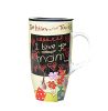 The Large Capacity Creative Mug Painting Ceramic Cup??I Love You Mom??