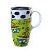 The Large Capacity Creative Mug Painting Ceramic Cup??Green??