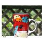 The Large Capacity Creative Mug Painting Ceramic Cup??Red Coffee??