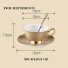 Coffee Cup Set Cup/Saucer/Spoon Porcelain Teacups Ceramic Mugs Mug Cup 6.8OZ