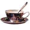 Courtly Style Coffee Cup Set English Style Tea Mug With Plate&Spoon