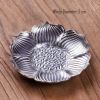 Lotus Flower Shape Chinese Style Metal Coffee Cup Coaster Cup Mat