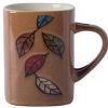 [Leaves] American Style Retro Ceramic Cup Household Cup Coffee Cup Mug, Yellow [F]