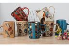 American Style Retro Ceramic Cup Household Cup Coffee Cup Mug, Khaki [Q]
